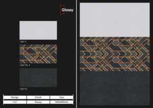 Azulejos de Pared de Cerámica Reflectantes Premium de 300x600 mm, 30x60 cm, Acabado Brillante, Revestimiento Interior para Proyectos de Baños y Cocinas Contemporáneos - Product Image 3