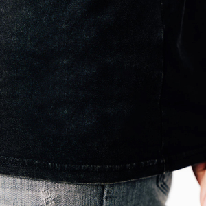 T-shirt Homme Oversize de Haute Qualité, Style Vintage, Coton Épais, Effet Délavé à l'Acide, Vêtement Décontracté - Product Image 3