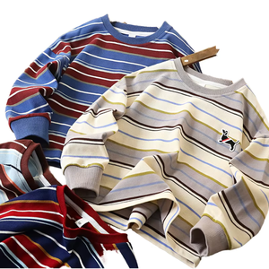 Sweatshirts décontractés en molleton de coton tricoté épais avec logo personnalisé pour bébés, OEM ODM en gros - Product Image 2