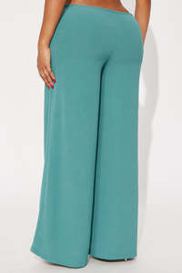 Pantalones anchos ligeros para mujer, pantalones informales holgados de cintura alta, transpirables, cómodos, elegantes, para uso diario - Product Image 2