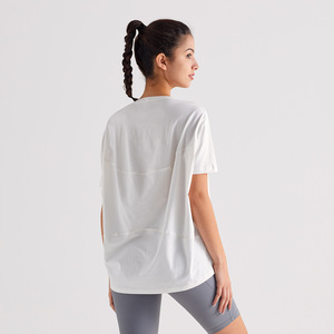 เสื้อยืดคุณภาพสูงสำหรับผู้หญิง สไตล์ฮิปฮอป คอกลม แขนยาว ทรงเข้ารูป ตกแต่งด้วยลายปัก เป็นมิตรต่อสิ่งแวดล้อม เหมาะสำหรับโยคะ ฟิตเนส และออกกำลังกายในยิม - Product Image 2