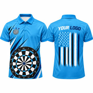 Custom Darts Polo <b>Shirt</b> <b>Men</b>’s Professional Sportswear Sublimation Dartboard Design Short Sleeve Performance Polo <b>Shirt</b> Custom Te - Product Image 5