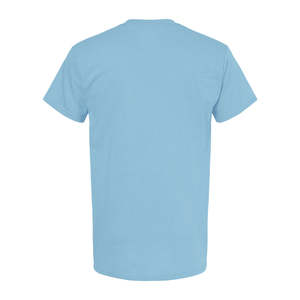 T-shirt en coton 100% lourd 180 g/m², texture douce, col rond, manches courtes, design tubulaire, uni, style décontracté - Product Image 2