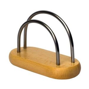 Support élégant en métal et bois pour serviettes, idéal pour les banquets de mariage et la décoration de table d'hôtel de luxe, provenant d'un fournisseur indien. - Product Image 4
