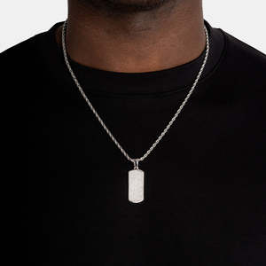 Pendentif hip-hop pour chien en acier inoxydable, entièrement serti de pierres, collier hip-hop pour chien, bijoux hip-hop pour chien - Product Image 1