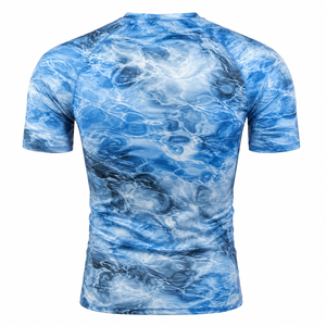 T-shirt de compression athlétique à manches courtes pour homme, séchage rapide, pour la course, la gym, l'entraînement, le fitness et les performances sportives - Product Image 2