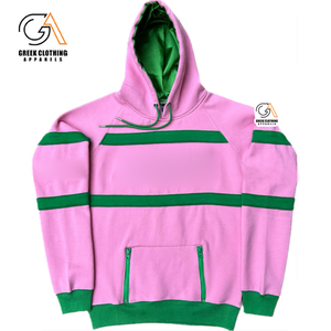 Sudadera con capucha de algodón French Terry Alpha Kapa con logo personalizado para mujer, de alta calidad, oversize, gruesa, corta, estilo Ice Hoodie, para venta al por mayor - Product Image 3