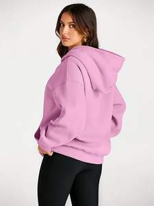 Ensemble de sweat-shirts à capuche pour homme avec logo personnalisé, respirant, surdimensionné, en polyester et coton, avec poche, sweat-shirts pour homme - Product Image 3