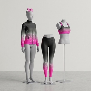 Conjuntos de Calentamiento Personalizados para Equipos de Animadoras: Chaqueta, Leggings y Sujetador con Logotipo del Equipo para Entrenamiento y Danza - Product Image 1