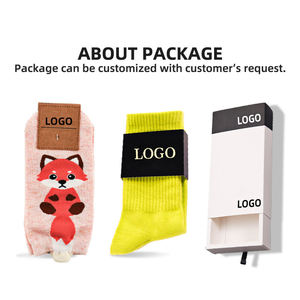 Chaussettes pour enfants tendance, lot de 5, en coton doux, respirantes, rayées, avec lettres tricotées, pour garçons et filles, à porter au quotidien - Product Image 2