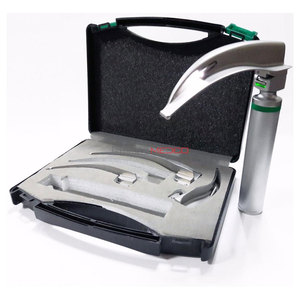 High Quality Portable LED Fiber <b>Optic</b> Flexible Laryngoscope Set Stainless Steel Lightweight Durable Reusable Manual <b>Instrument</b> - Product Image 1