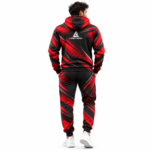 Wholesale Custom Sublimation Tracksuit Set <b>for</b> <b>Men</b> and Teams Personalized Sports Training Tracksuit Full Zip Jacket and Pants - Product Image 4