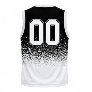 Black Grey Volleyball Sleeveless Shirt Sports Team Apparel Athletic Uniform Top Training Match Performance Wear - Product Image 2