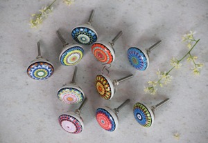 Modern Design Handcrafted <b>Ceramic</b> <b>Knob</b> Handles for Furniture and Cabinet Doors Customized Shape Kitchen Use - Product Image 4