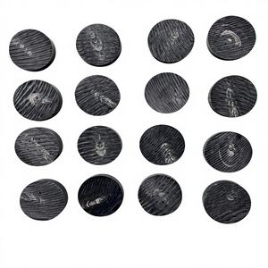 Botones de cuerno natural de búfalo ecológicos, cuentas planas en blanco, botones decorados, botones en blanco para logotipo personalizado, venta al por mayor de artículos de fantasía. - Product Image 4