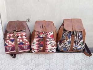 Nouveauté 2026 : Sac à dos en cuir véritable fait main, jacquard, multi-usages, unisexe, vente en gros, produit en vrac - Product Image 5