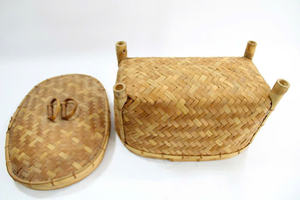 Cesta de Bambú Diseñada para Restaurantes, Mercados y Servicios de Catering, que Ofrece un Contenedor Natural para Alimentos y Productos - Product Image 3