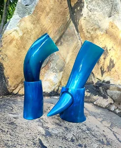 Soporte para Cuerno Vikingo Hecho a Mano, Ecológico, Ligero, de Cuerno Natural, Inspirado en Floki, Taza Medieval para Cerveza, Regalo para Camping - Product Image 3