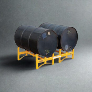 Support de stockage pour fûts en acier, robuste, pour fûts d'huile, palette pour une utilisation sûre en entrepôt, usine et stockage industriel - Product Image 2