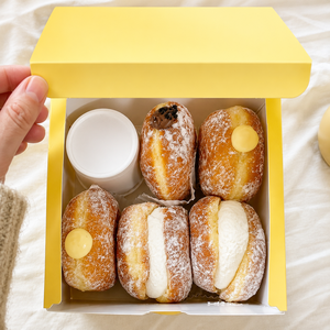 Custom Printing Foldable Bakery Dessert Pastry togo Food Grade Takeaway <b>Cookie</b> Cake Paper <b>Boxes</b> Donut Waffle Packaging Box - Product Image 6