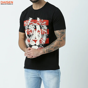 T-shirt en coton et polyester pour homme, coupe ample, manches courtes, uni, décontracté, durable, personnalisation de marque, vente en gros - Product Image 4