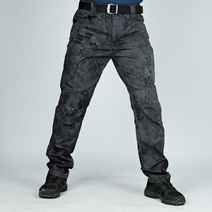 Pantalones Tácticos de Senderismo para Hombre, Estilo Fuerzas Especiales, para Entrenamiento al Aire Libre, Temporada de Primavera, Tela de Lona, Cintura Elástica, Bolsillos Resistentes al Desgaste - Product Image 5
