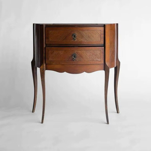 2026 New Modern Luxury 100% Natural Made Solid Wood Bedside Cabinet With 2 Drawers Nightstand <b>Table</b> For Bedrooms & Hotel <b>Storage</b> - Product Image 2