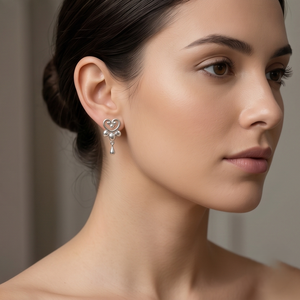 DIVYORO GRACEFUL HEART <b>STUDS</b> EARRING - Product Image 4