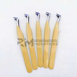 แหนบต่อขนตา RMI สีเหลือง รุ่น Beautiful Girls Collection 45 องศา แบบรัสเซียน บูทวอลุ่ม ไดมอนด์กริป - Product Image 2