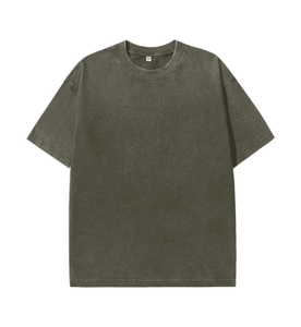 Camiseta de Verano de Algodón de 230 g/m² con Lavado Ácido Personalizado, Hombros Caídos, Oversize, Manga Corta, Transpirable - Product Image 4