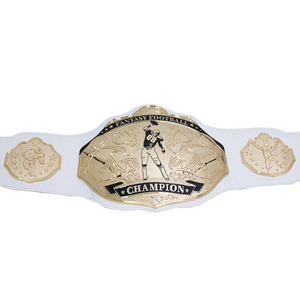 Boucle de ceinture de trophée de football fantastique avec plaque dorée motif joueur 3,5x42 pouces - Product Image 4