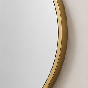 HALF MOON SPLIT <b>WALL</b> <b>MIRROR</b> Oval Split <b>Wall</b> <b>Mirror</b> Set Brass Frame Minimalist Decorative <b>Mirror</b> for Living Room Bedroom Entryway - Product Image 5