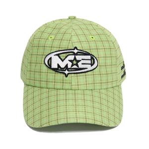 Custom Embroidered Logo Plaid Baseball Cap Cotton Dad Hat Adjustable Unstructured Vintage Caps Wholesale Unisex - Product Image 3