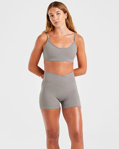 Shorts deportivos de cintura alta para mujer, sin costuras, para gimnasio, fitness, correr, con efecto push-up, para yoga. - Product Image 3