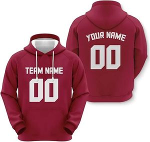 Couleurs personnalisées, vêtements de sport d'hiver imprimés par sublimation, sweats à capuche d'équipe, nom d'équipe personnalisé, numéro, logo, pull unisexe - Product Image 6