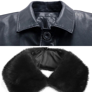 Solid Trader Top Quality High Quality Breathable Protection Cozy Lining Beautiful Tailored Fashion Coat Mens <b>Long</b> <b>Leather</b> <b>Jacket</b> - Product Image 6