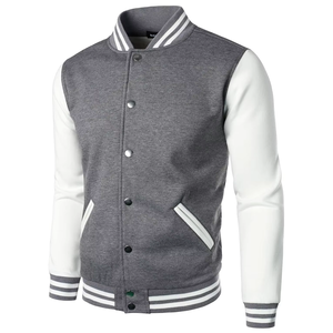 Chaqueta Varsity de Invierno para Hombre de Alta Calidad, Personalizada OEM, con Cuello Alto, Impresión de Serigrafía y Logotipo Bordado en la Parte Delantera - Product Image 4