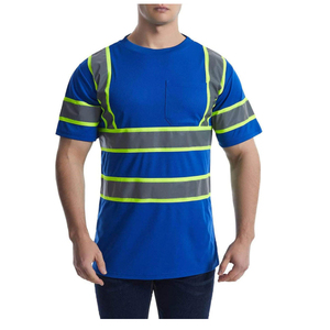 OEM Support <b>Hi</b> <b>Vis</b> Work Short Sleeve Construction Personal Security High Visibility Reflective Tape <b>T</b>-<b>Shirts</b> at Wholesale Price - Product Image 6