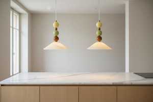 Lámpara Colgante Chapou de Ónix y Mármol, Hecha a Mano con Piedra y Vidrio, para Isla de Cocina y Comedores Modernos - Product Image 5