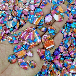 พลอยดอกรักเร่ทรงหลังเบี้ยสีชมพูจำนวนมากสำหรับทำเครื่องประดับฟรีไซส์ขายส่งจำนวนมาก - Product Image 3