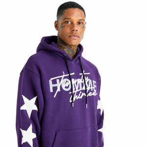 Survêtement à capuche pour homme, couleur unie, manches longues, coupe décontractée, 100% coton respirant, vêtements d'automne - Product Image 3