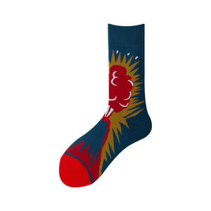 Polyester Spandex Cotton Adult Summer Premium Quality Breathable ankle Basketball <b>Socks</b> sports <b>socks</b> Geometric pattern - Product Image 3