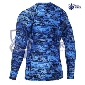 <b>Compression</b> <b>Shirt</b> Soft Breathable Slim Fit Comfortable Professional Sportswear Lightweight Fitness <b>Custom</b> <b>Design</b> Men Rash Guard - Product Image 3