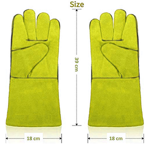 Gants de soudage TIG en cuir de chèvre de qualité supérieure résistants à la chaleur, légers, en croûte naturelle, avec pouce Keystone, pour soudeurs industriels - Product Image 4