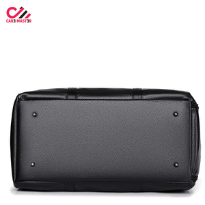 Classical Genuine Leather Men's Sport Luxury Duffle Travel Bag with Wheel Trolley <b>Case</b> High Quality Large Capacity Weekend Bag - Product Image 6