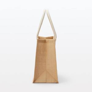Sac fourre-tout en jute écologique Oceanic Global avec poignée non tissée, fermeture ouverte, logo personnalisé imprimé, sac de courses promotionnel pour - Product Image 4