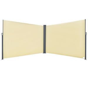 Tenda da Sole Retrattile a Doppia Faccia per Patio, Schermo Privacy per Giardino Interno/Esterno, Protezione da Sole e Vento, Proiezione Massima 5m, Divisorio per Ambienti - Product Image 1