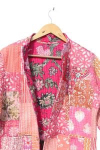 Nouveauté veste patchwork pour femmes vestes de travail avec patch indien fait main manteaux veste matelassée bohème pour femmes - Product Image 2