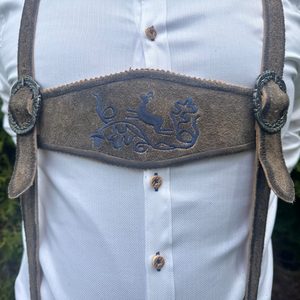 Custom Men's Genuine <b>Leather</b> Bavarian Lederhosen <b>Shorts</b> Solid Embroidered Eco-Friendly OEM Wholesale - Product Image 5