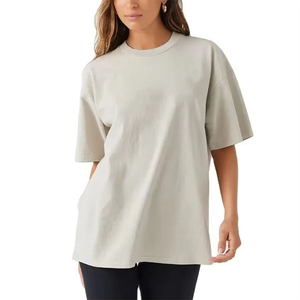 T-shirt décontracté d'été pour femme, coupe classique, 180g, 100% coton, haute qualité, logo personnalisé, numérique, respirant, écologique, anti-plis - Product Image 1